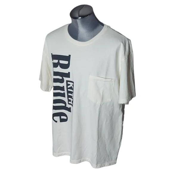 RHUDE X KITH | Oversized Pocket Tee | Cream | Big Logo | Collab | Sample | SS19 - Picture 2 of 12